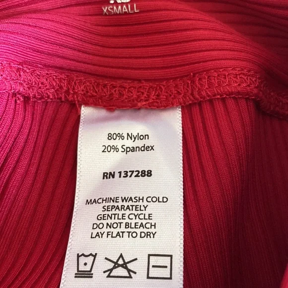 RED YEAR OF OURS SPORTS LEGGINGS ribbed xs - Picture 4 of 6